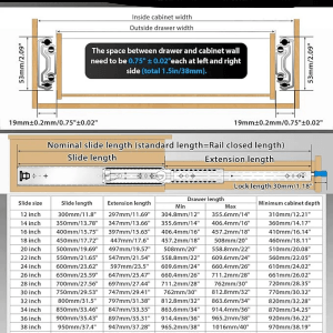 What is the expansion and contraction scale of heavy-duty slide rails? - YM HARDWARES CO., LTD