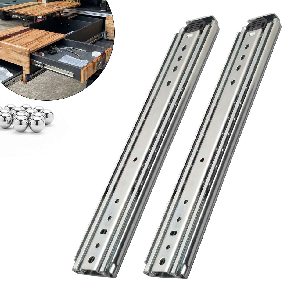 YM 76MM Width Heavy Duty Ball Bearing Drawer Slides 500 lbs