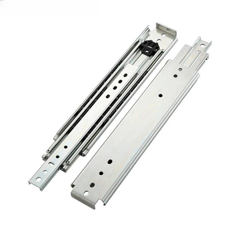 YM 76MM Heavy Duty Drawer Slides Full Extension Ball Bearing Industrial Drawer Slides 3 Section Drawer Tracks - YM HARDWARES CO., LTD