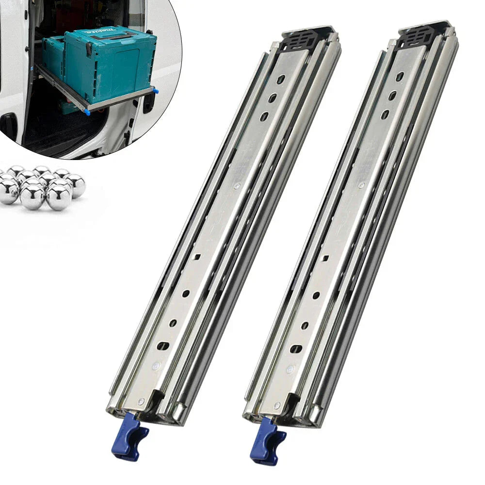 76 mm Width Heavy  Drawer Slides 500 lbs